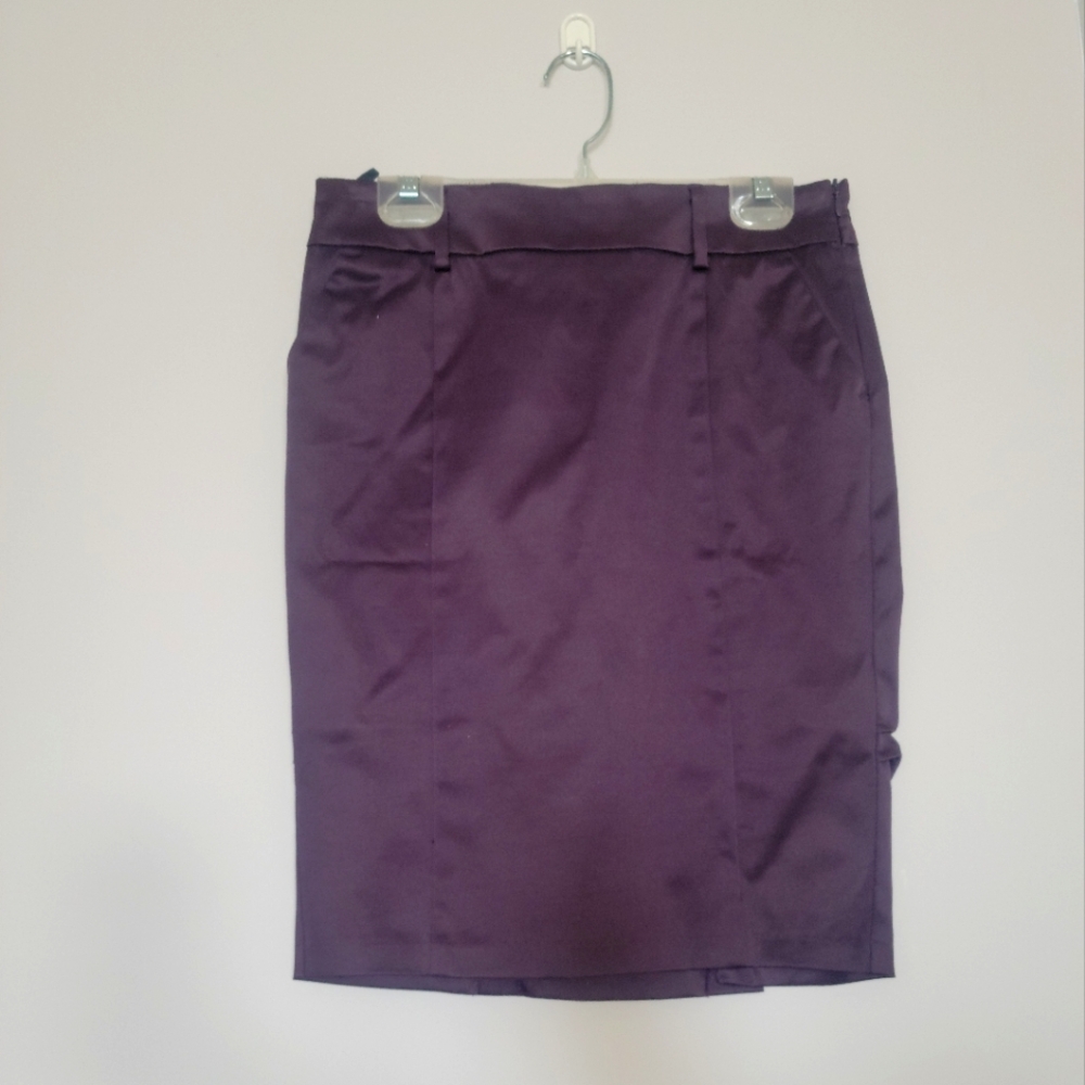 Sisley | Purple Pencil Skirt - Size 38
